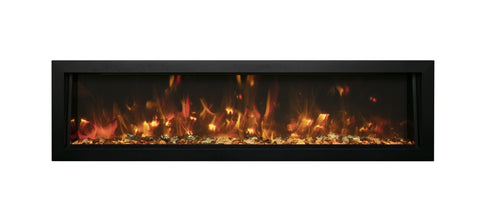 Amantii BI-60-DEEP-OD Panoram Full View Electric Fireplace – Indoor / Outdoor 60"