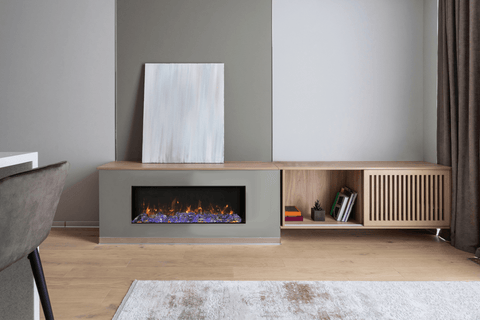 Amantii BI-40" SLIM Electric Fireplace – Indoor / Outdoor BI-40-SLIM-OD