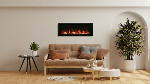 Amantii 88" SLIM Electric Fireplace – Indoor / Outdoor BI-88-SLIM-OD