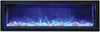 Image of Remii 100in Basic clean-face electric Fireplace built-in with glass WM-100-B