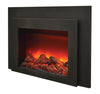 Image of Sierra Flame INS-FM-34 Electric Insert – Electric Fireplace Insert with Black Steel Surround