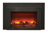 Image of Sierra Flame 30in Electric Insert – Electric Fireplace Insert with Black Steel Surround INS-FM-30