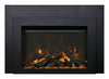 Image of Sierra Flame INS-FM-30 Electric Fireplace Insert with Black Steel Surround 30"