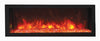 Image of Remii 45" Deep Indoor or Outdoor Electric Fireplace Built-in only with black steel surround