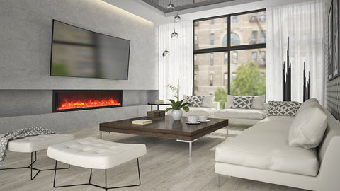 Remii 102765-DE 65" Deep Indoor or Outdoor Electric Fireplace