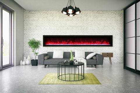 Amantii SYM-100-B 100" Symmetry Electric Fireplace