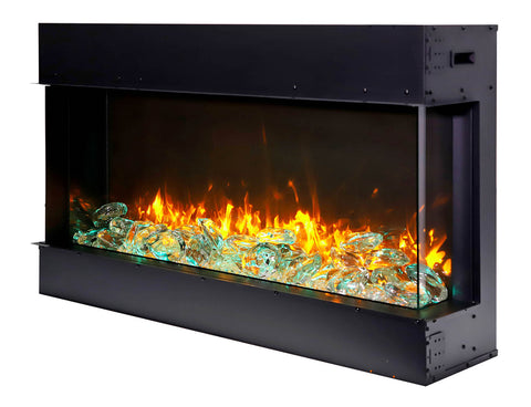 Remii 40-BAY-SLIM – 3 Sided Electric Fireplace