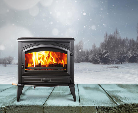 Sierra Flame Lynwood W-76 Cast Iron Free Stand Wood Fireplace