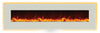 Image of Amantii WM-BI-72-8123-WHTGLS Linear Electric Fireplace Wall Mount