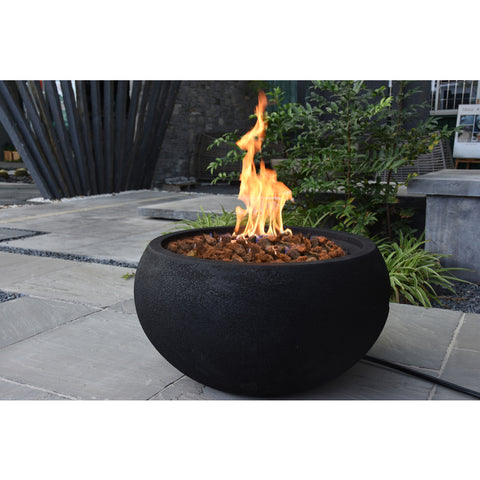 Modeno York Fire Bowl - Natural Gas - BLACK  OFG115-NG